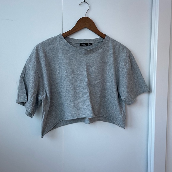 Rebel Sugar Tops - Rebel Sugar Heather Gray Crop Top